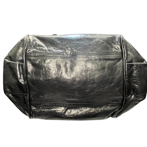 Chloe Ethel Black and Gold Satchel - Picture 2 of 12